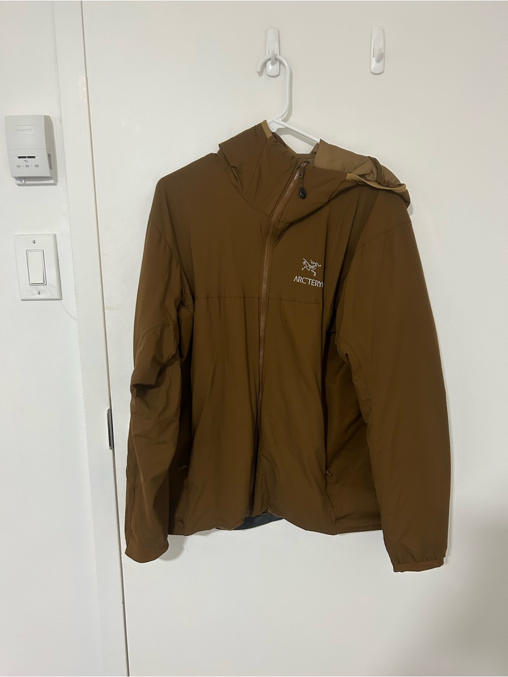 Arc'teryx Men's Brown Hooded Performance Jacket